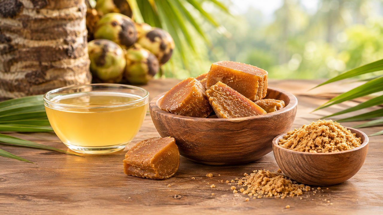 Perbandingan nutrisi dan manfaat gula lontar alami sebagai pemanis rendah glikemik dibandingkan dengan gula pasir rafinasi.